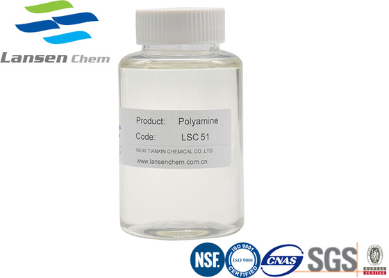 42751-79-1 Polyamine Flocculant 4 개 한조가 되는 염화 양이온 중합체 50% 액체