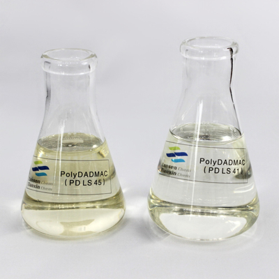 익지않는 Polydadmac 응고제 물 처리 대리인 창백한 호박색 액체 PD LS 45