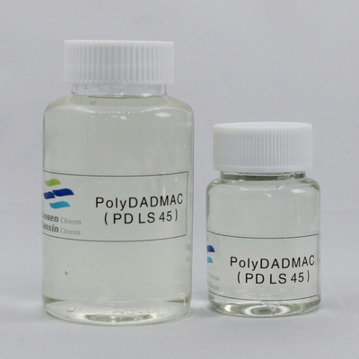익지않는 Polydadmac 응고제 물 처리 대리인 창백한 호박색 액체 PD LS 45